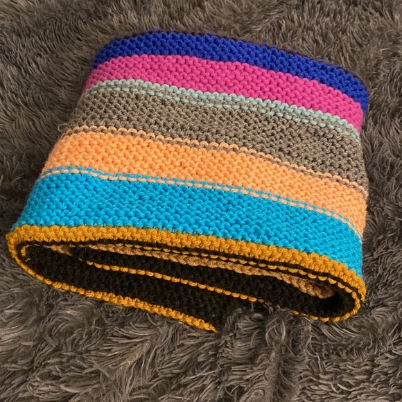 Striped Knit Afghan - Picture 6 of 7